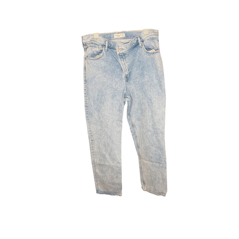 Abercrombie & Fitch 90s Straight Ultra High Rise Crossover 16/33R - Picture 2 of 3